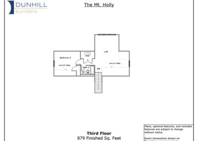 floor plans for 617 Truman Circle Dunhill Builders